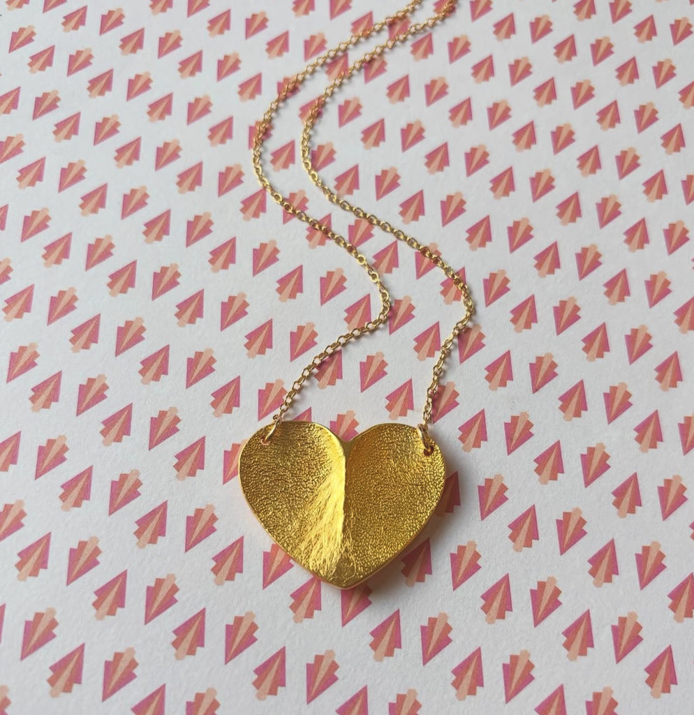 Heart Pawprint Necklace