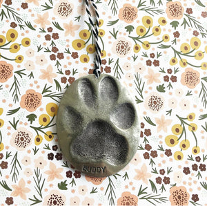 Paw Prints of Love Ornament or Paperweight